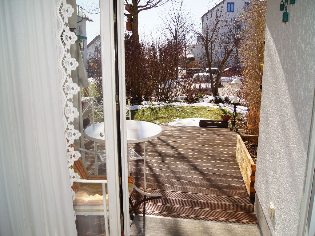 Blick auf die Terrasse